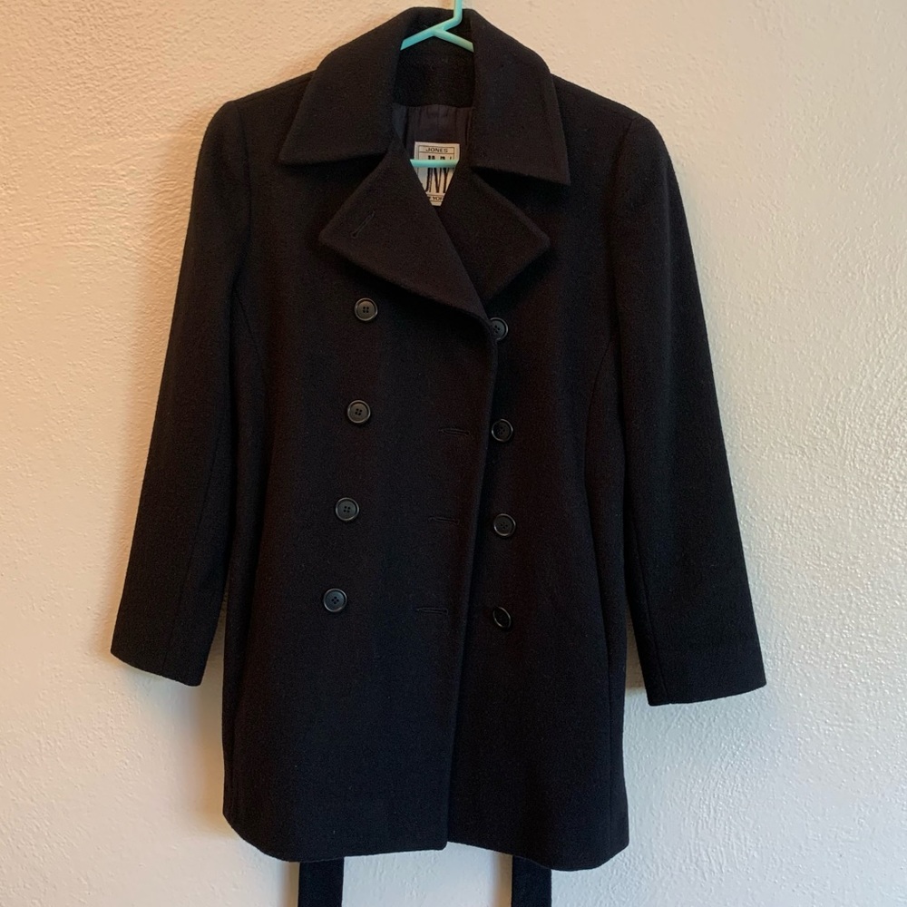 Vintage wool belted pea coat
